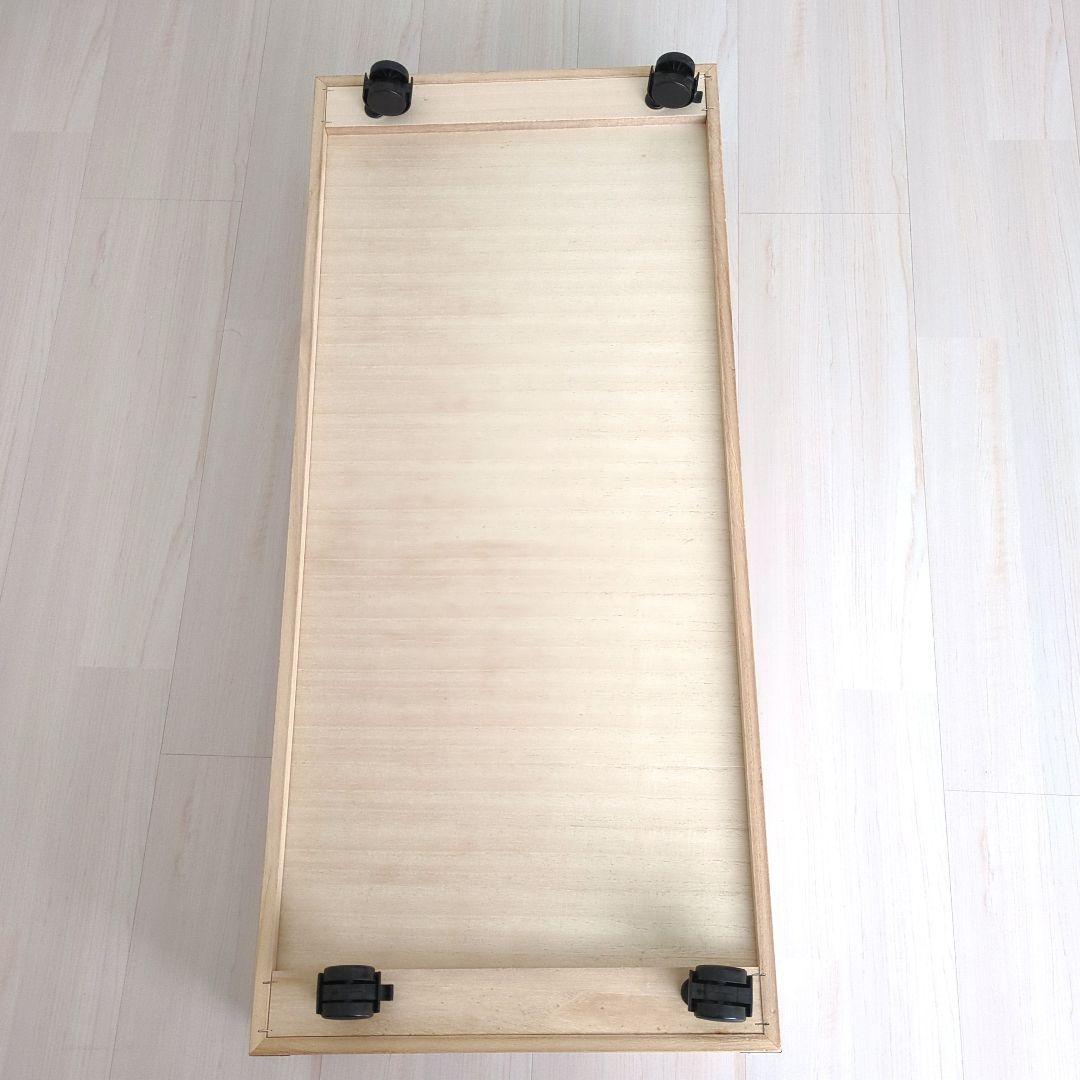 桐衣装箱 5段＋蓋 キャスター付き 着物収納