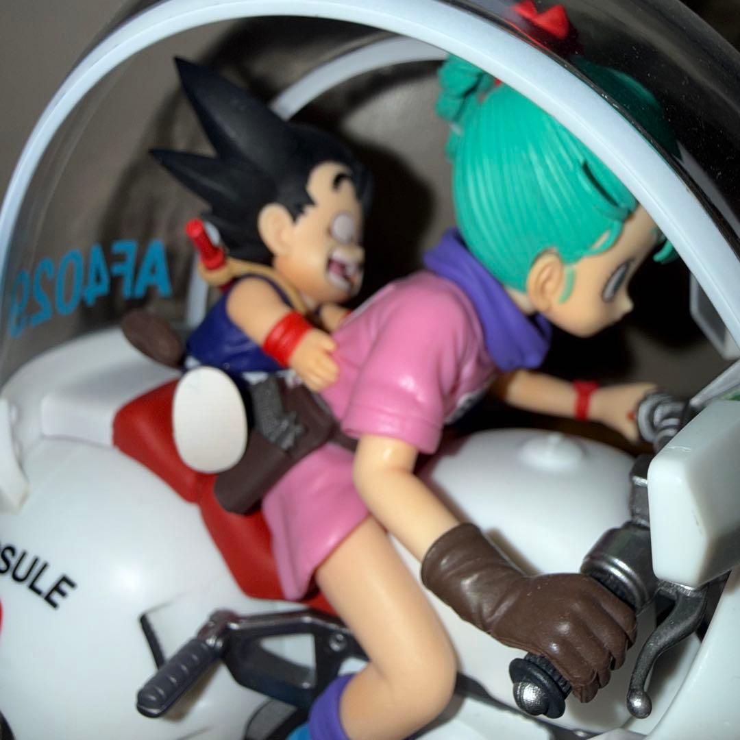 ドラゴンボール 一番くじ A賞 孫悟空＆ブルマ バイクフィギュア＆カードセット
