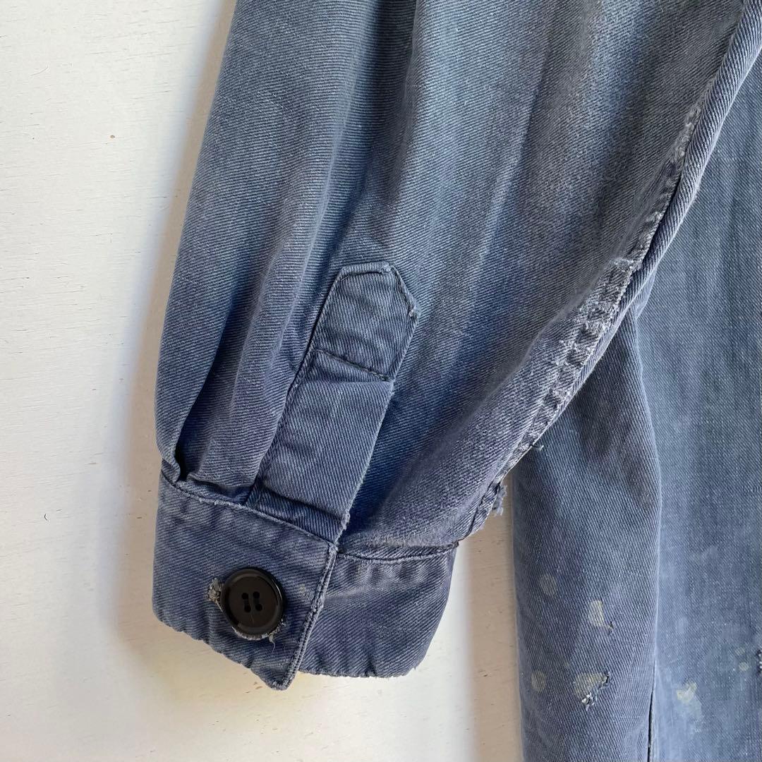 50s 60s フレンチ ワークコート ヴィンテージ 古着 襤褸 ワークウェア