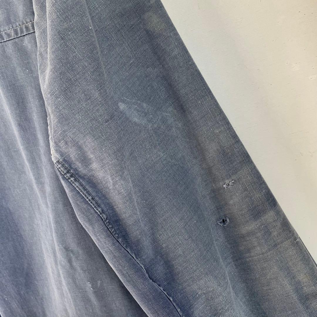 50s 60s フレンチ ワークコート ヴィンテージ 古着 襤褸 ワークウェア