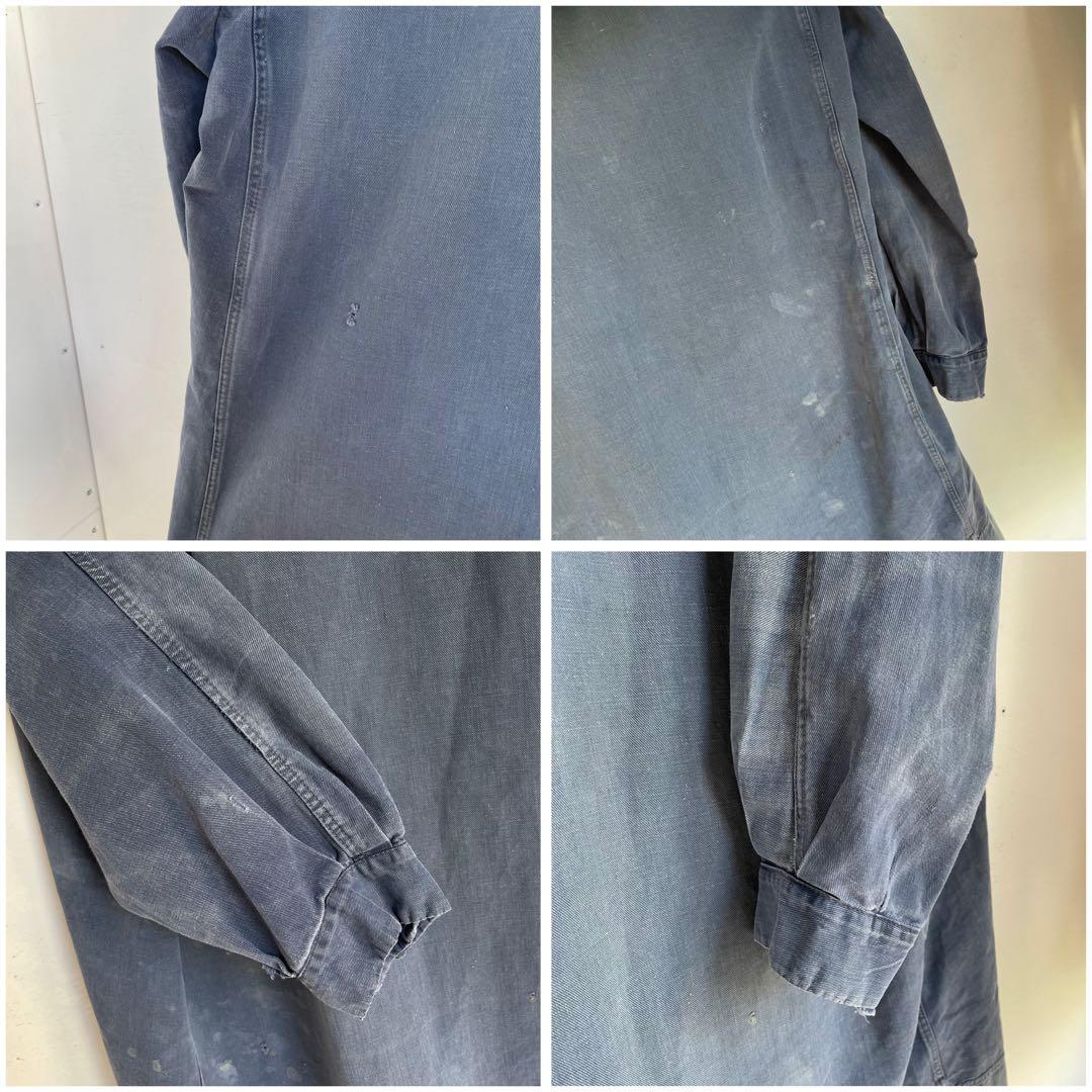 50s 60s フレンチ ワークコート ヴィンテージ 古着 襤褸 ワークウェア