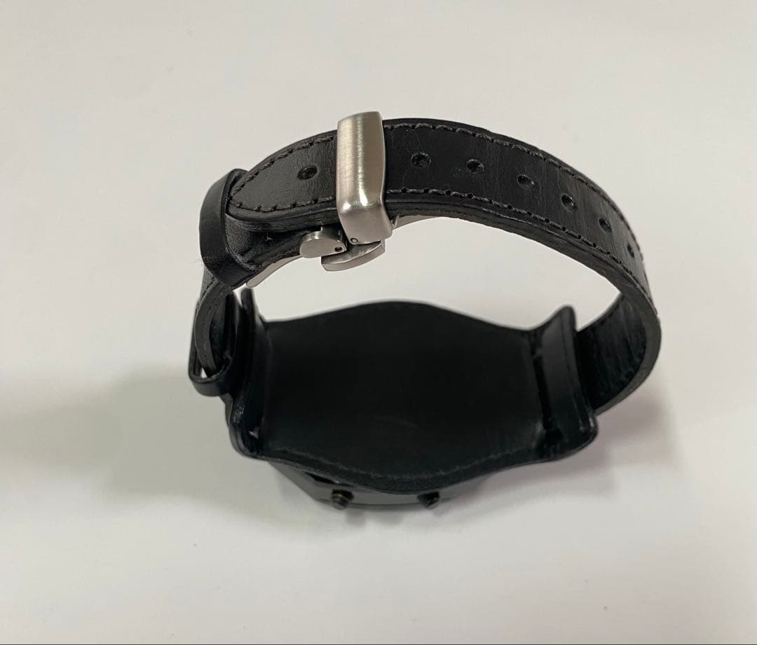 黒x黒　デジボーグ復刻　セイコーWIREDソリディティ　ステンレスベルト