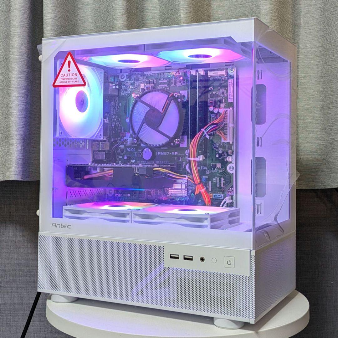 新品白ケース GTX1660SUPER RGBファン搭載 自作ゲーミングPC