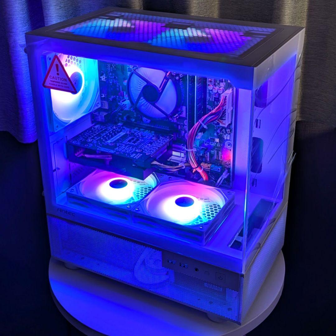 新品白ケース GTX1660SUPER RGBファン搭載 自作ゲーミングPC