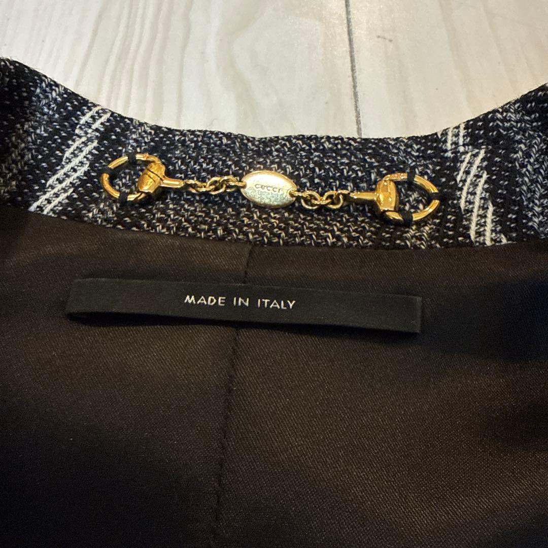 GUCCI テーラードジャケット チェック柄