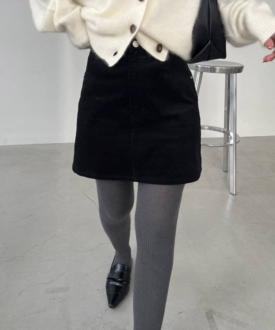 CAPRICIEUX LE'MAGE コーデュロイ台形スカート