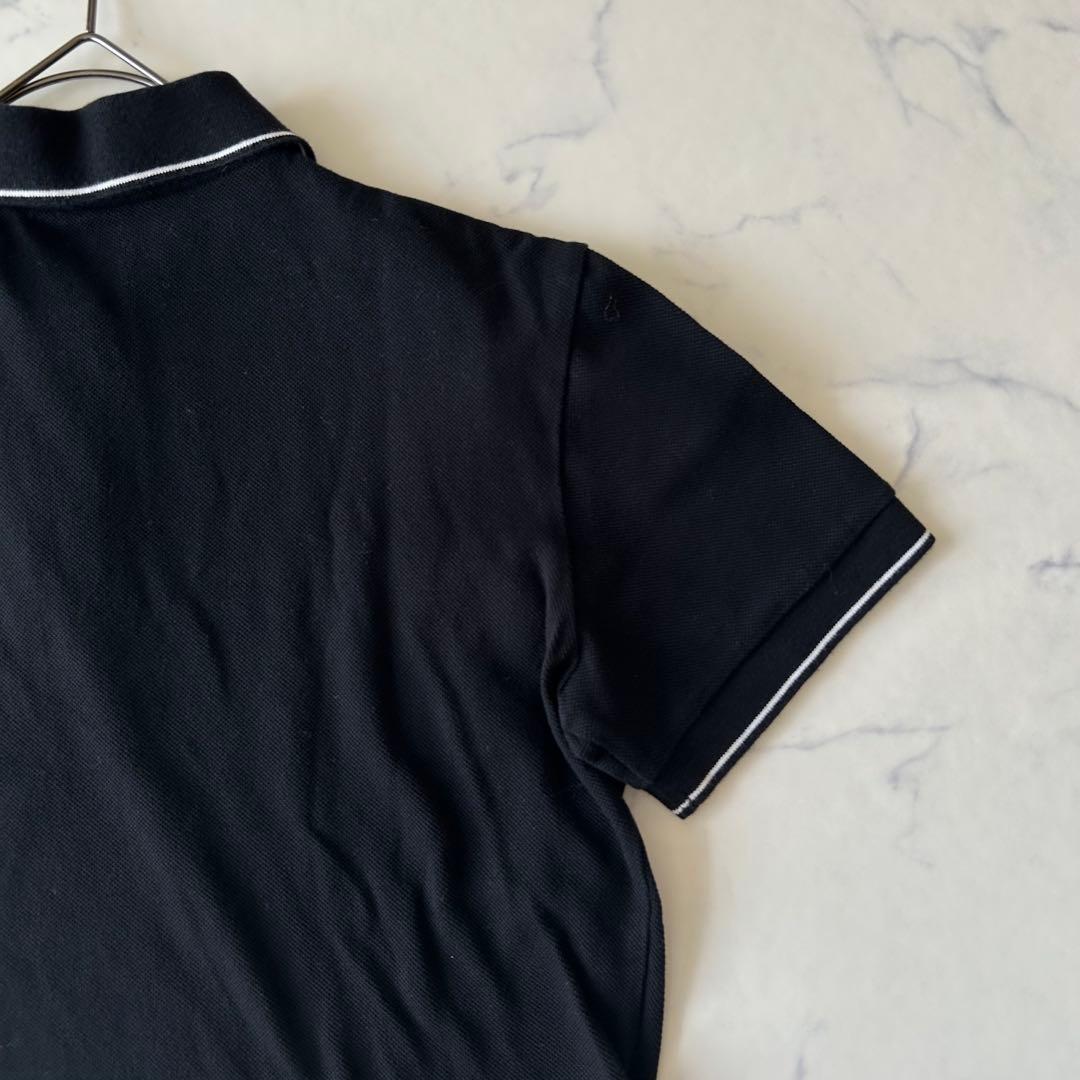 プラダ ポロシャツ 近年モデル ブラック ラバーロゴプレート