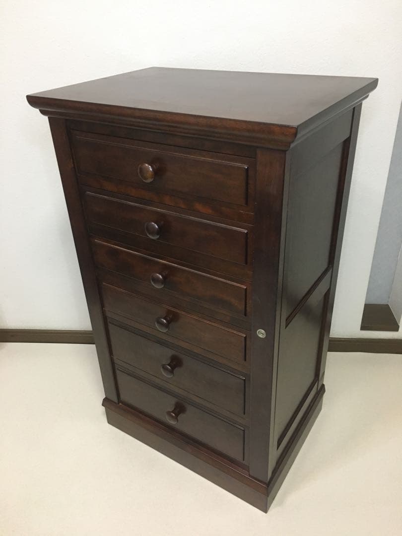 希少 松本民芸家具 チェスト 箪笥 タンス 6段 民芸家具 送料無料