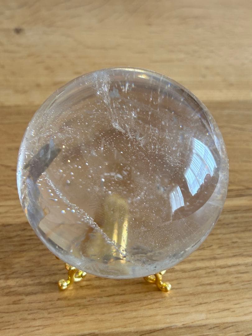 ✨高透明✨水晶　丸玉　約80㎜