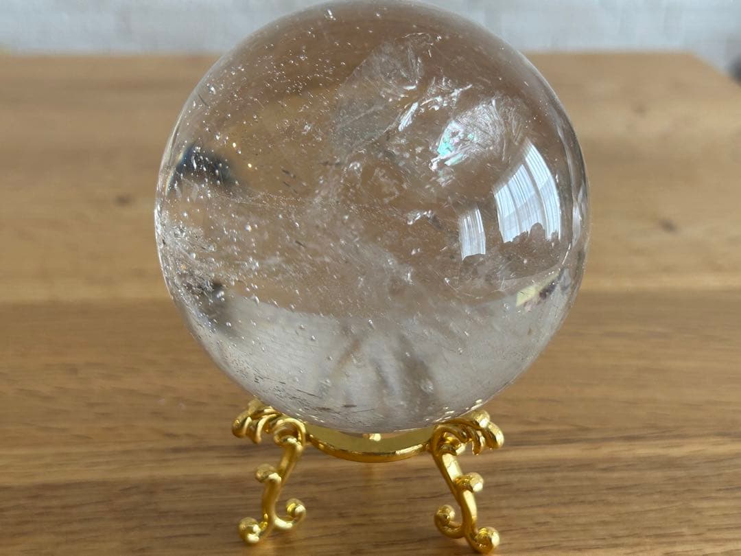 ✨高透明✨水晶　丸玉　約80㎜