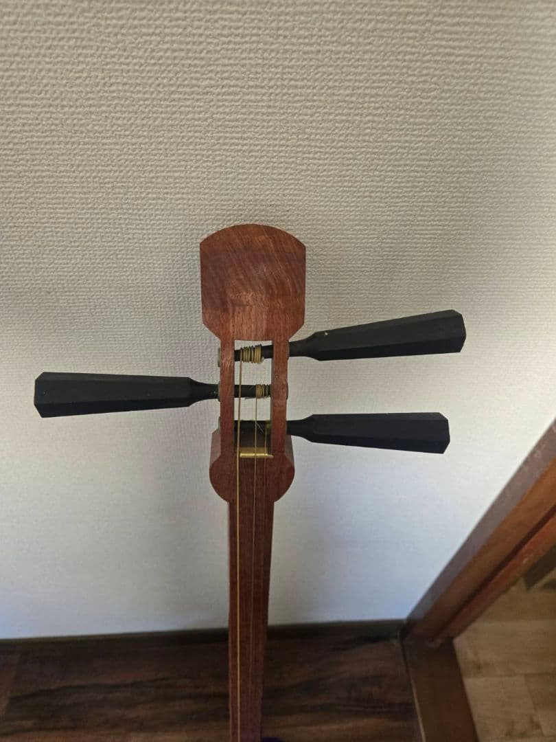 三味線本体 白と紫