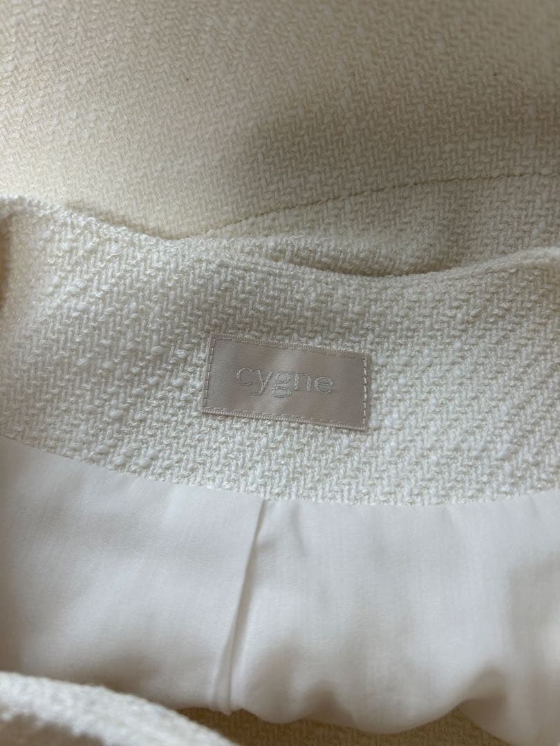 美品✨Cygne シーニュツイードジャケット Lydie ベージュ