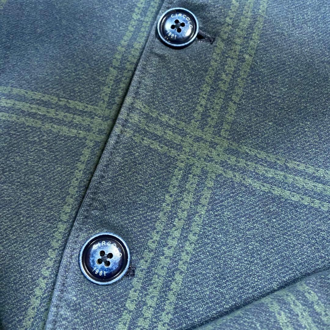 CIRCOLO 1901（チルコロ1901）チェック　ジャージージャケット