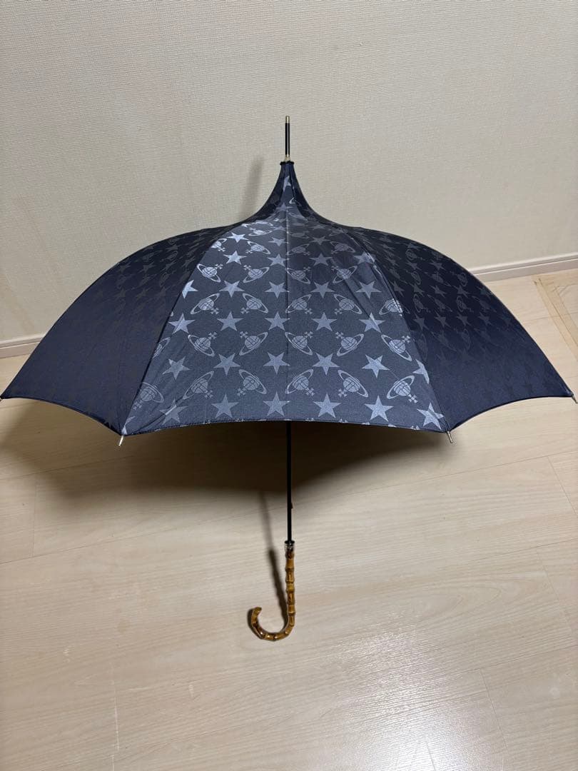 Vivienne Westwood/新品/雨傘 スター&ORB 長傘/ネイビー