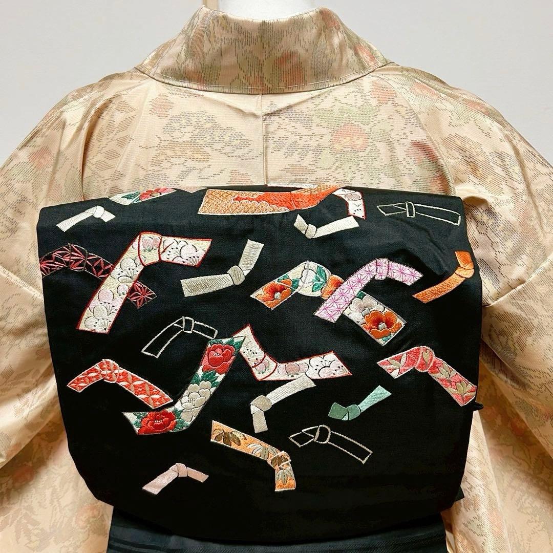 ひ*こ様 未使用　新品　美品　袷　大島紬　白紬　小紋　フルセット　身丈155.5