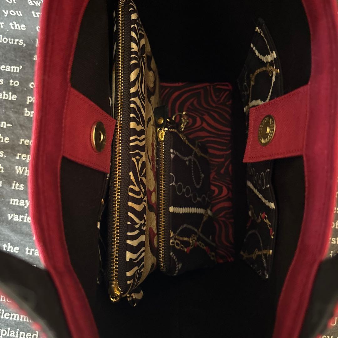 ロラライハリス刺繍、SPXファブリック トートバッグとポーチ2個の3点セット