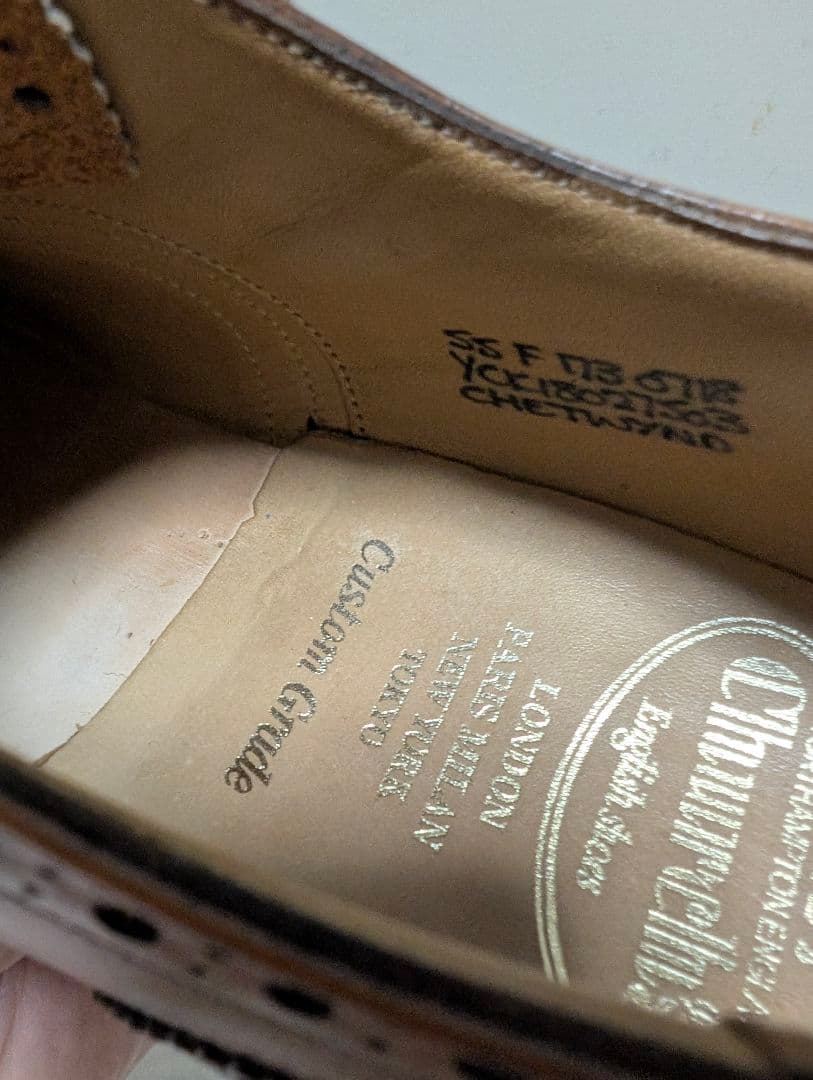 church's チャーチ 内羽根 ウイングチップ ウィングチップ