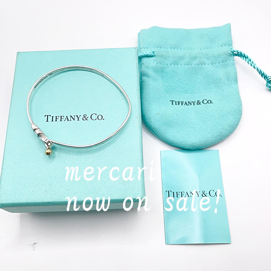 ティファニー ラブノット フック&アイ バングル シルバー 18K ブレスレット