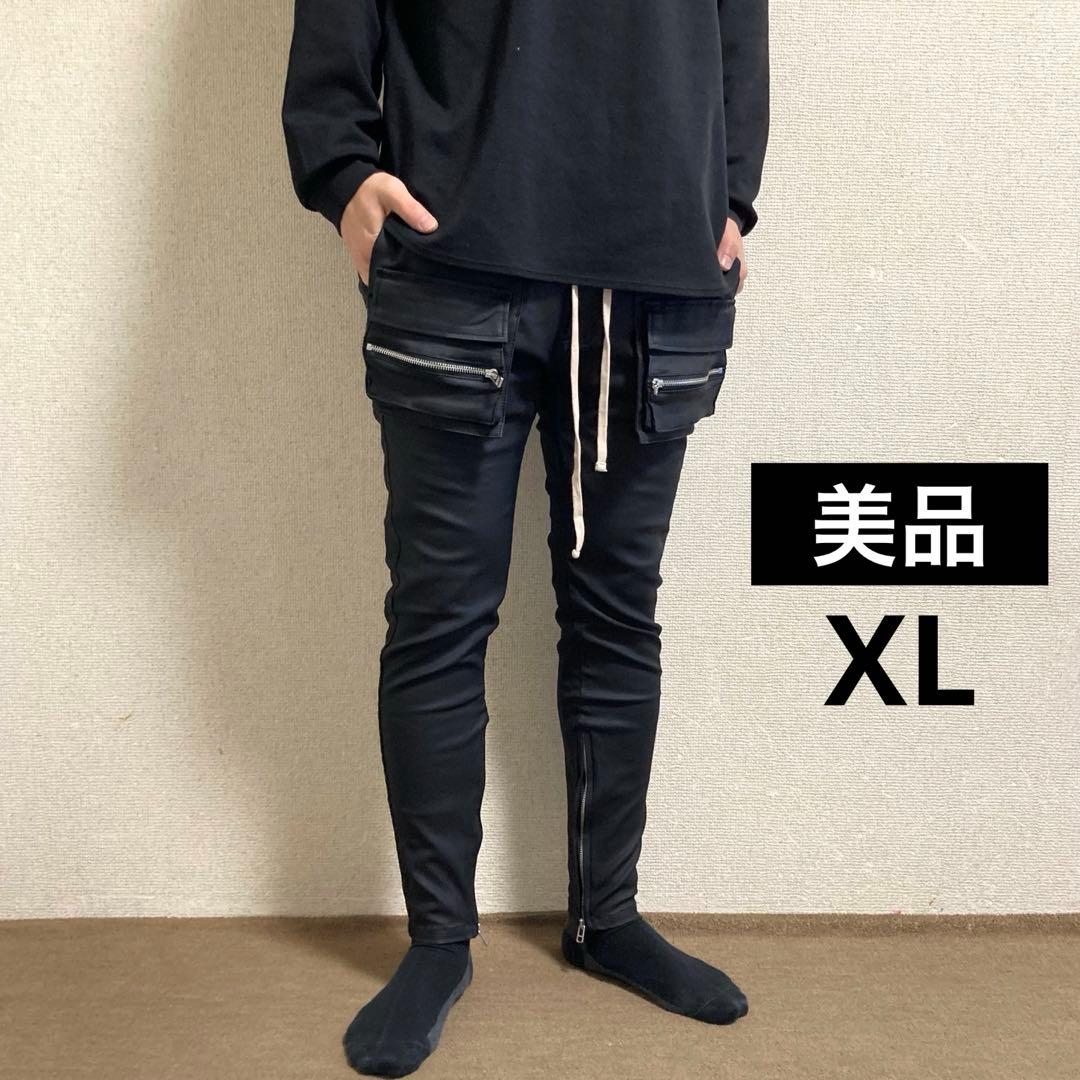 【美品】DANKE SCHON スキニー カーゴパンツ コーティング XL