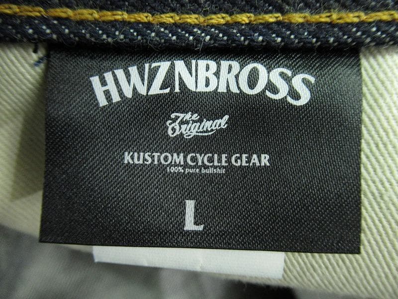 専用 未洗い品 ハウゼンブロス 隠しリベット セルビッチ リジット デニム L