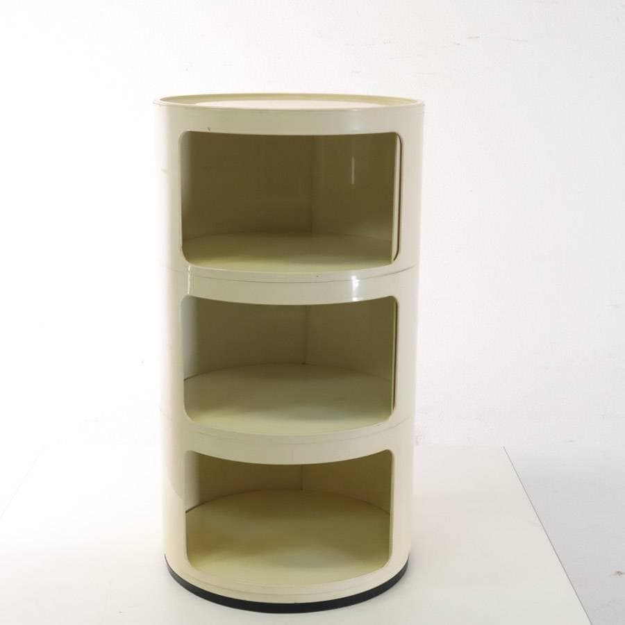 カルテル コンポニビリ ラウンドチェスト 3段 ホワイト アンナ・カステッリ2