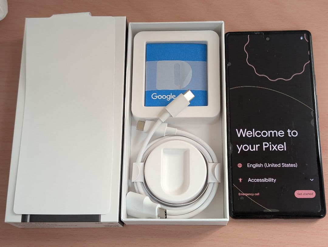 Google Pixel 6 Stormy Black 128GB【付属品完備】