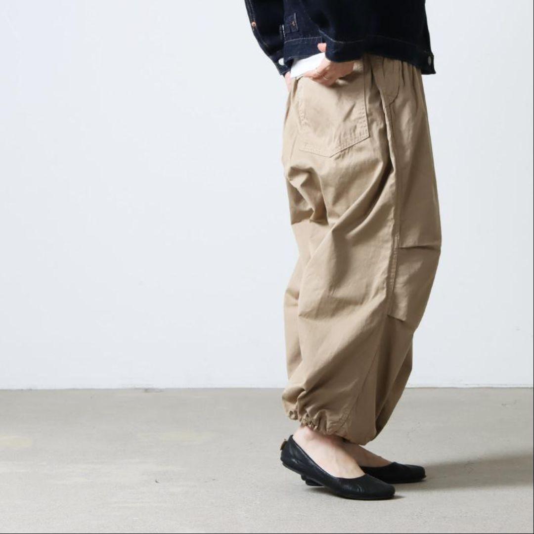 【美品】ハーベスティ　オーバーパンツ　60/2ギャバ　ワイドパンツ