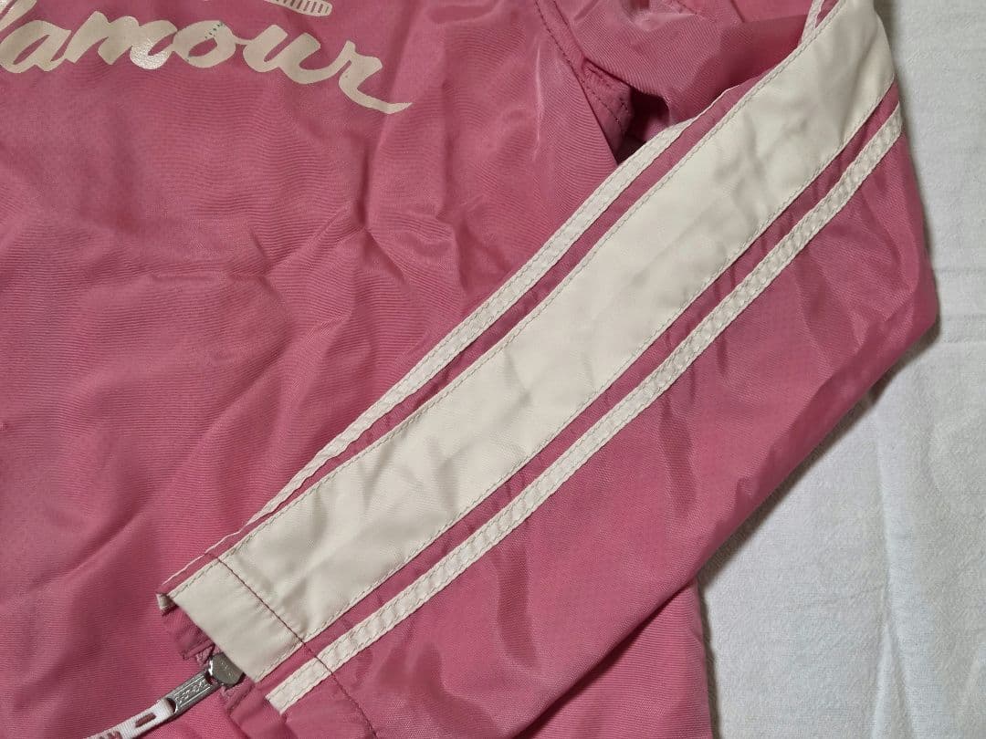 00s HYSTERIC GLAMOUR ロゴ ワッペン ジャケット ピンク