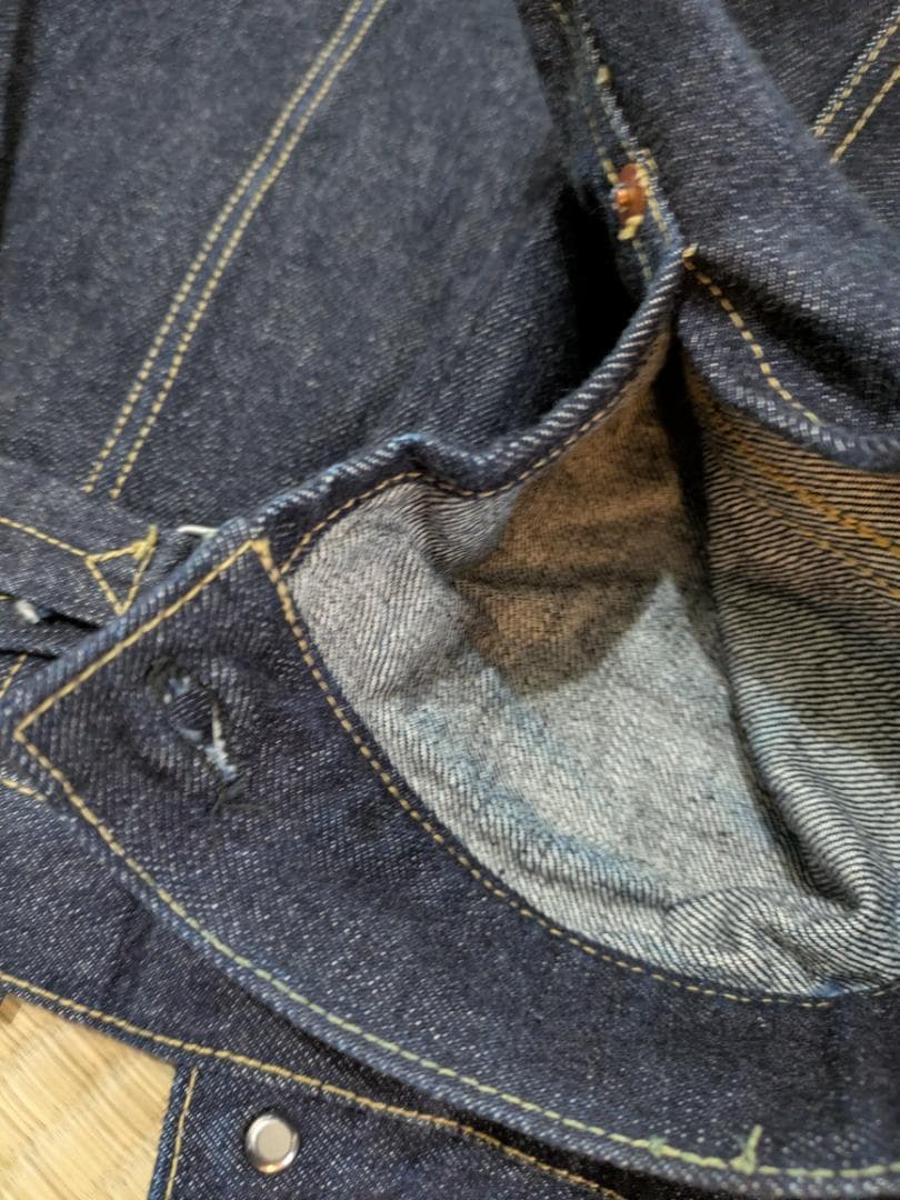 大戦モデルデニムジャケット ハンドメイド 42 Mサイズ Tバック