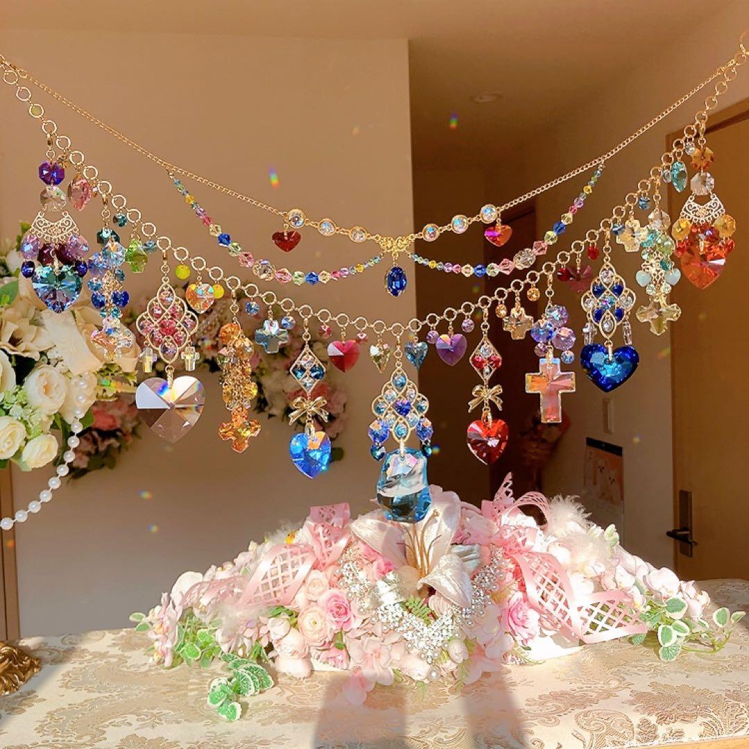 さーちん様♡*.スワロフスキー♡ガーランド.。.:*☆♡*.+サンキャッチャー