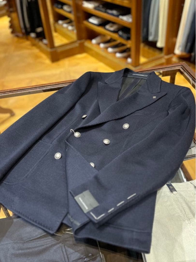 Brilla タリアトーレ / ニット ダブルブレスト ブレザー