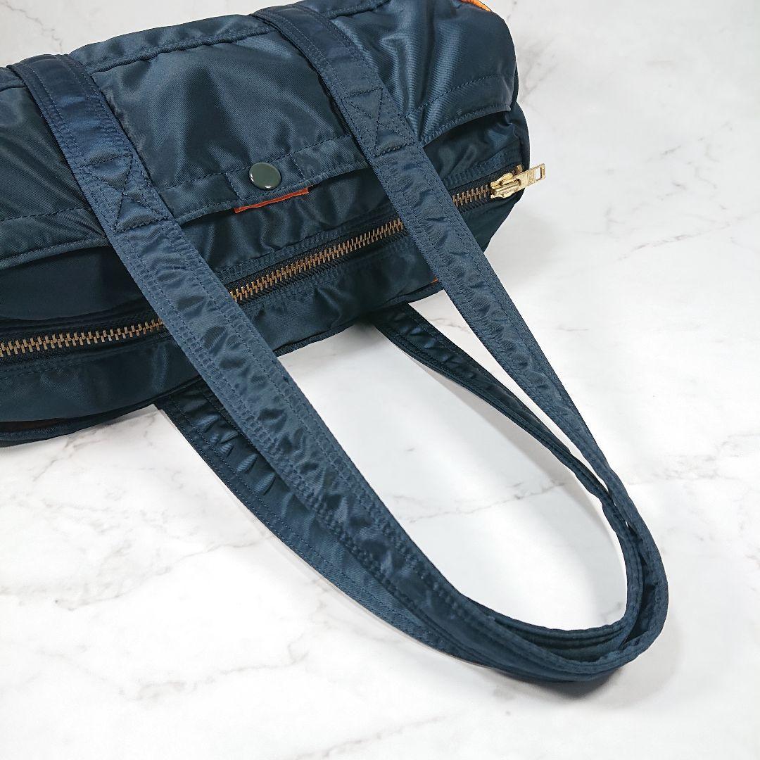 『美品』PORTER TANKER DUFFLEBAG（L）IRONBLUE