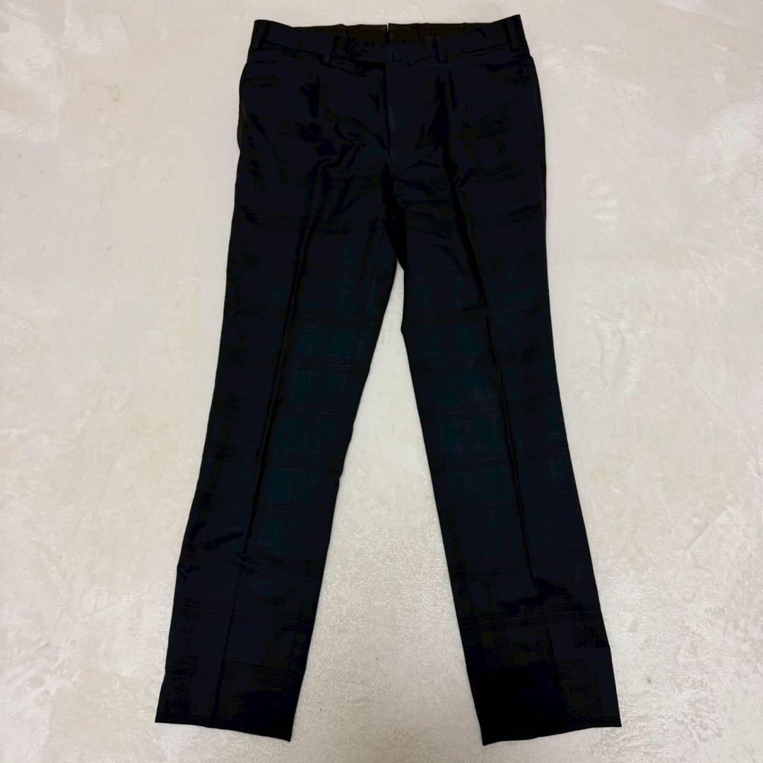 SOVEREIGN ソブリン　セットアップ　チェック　ネイビー　サイズ50