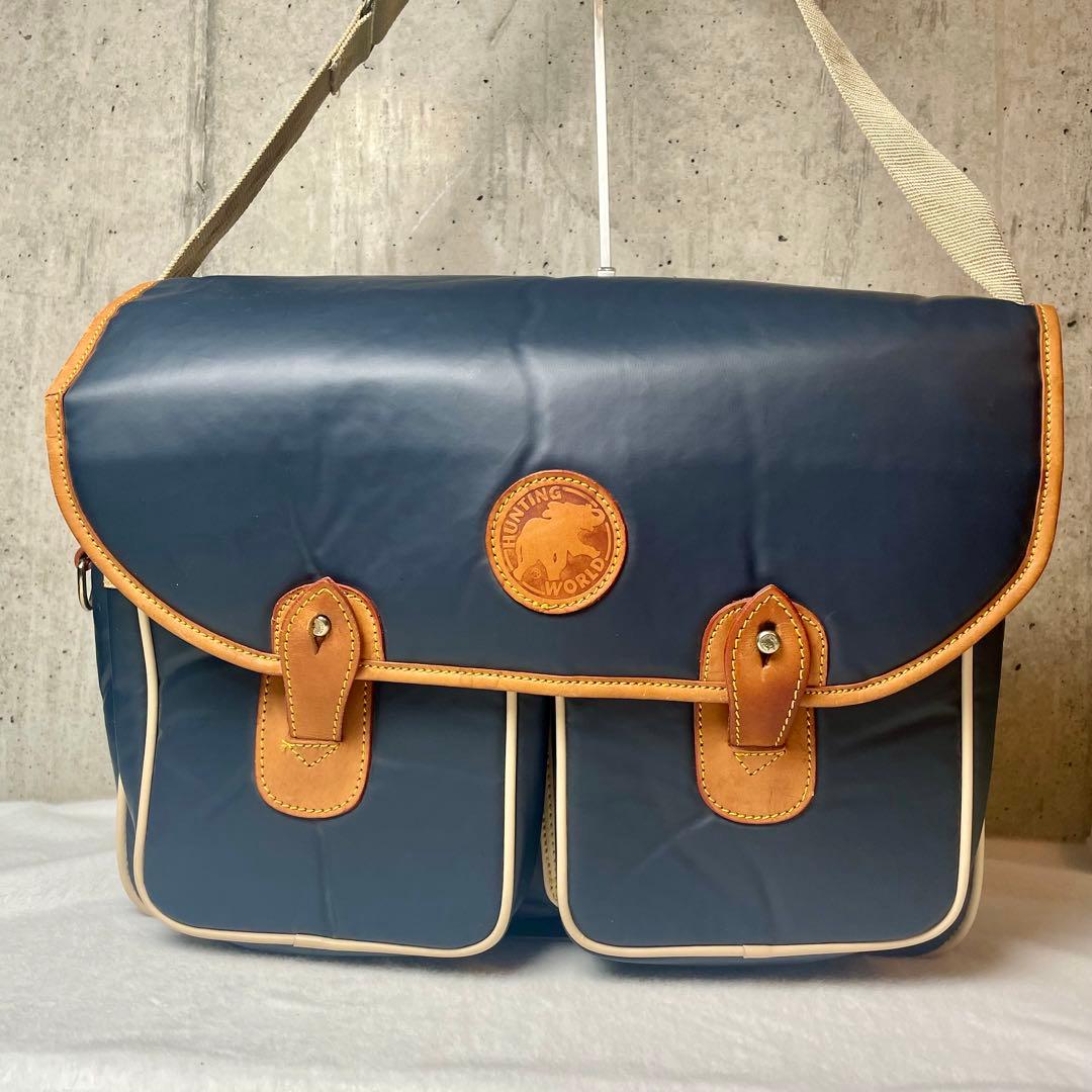 美品】HUNTING WORLD キャリーオール ショルダーバッグ