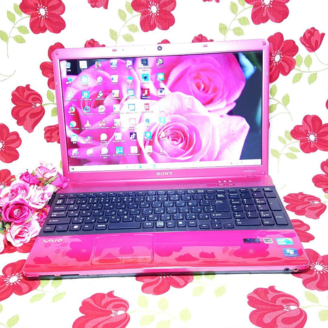 Win11/新品SSD256G/メモリ8GB/ピンク色/VAIO/Core-i5