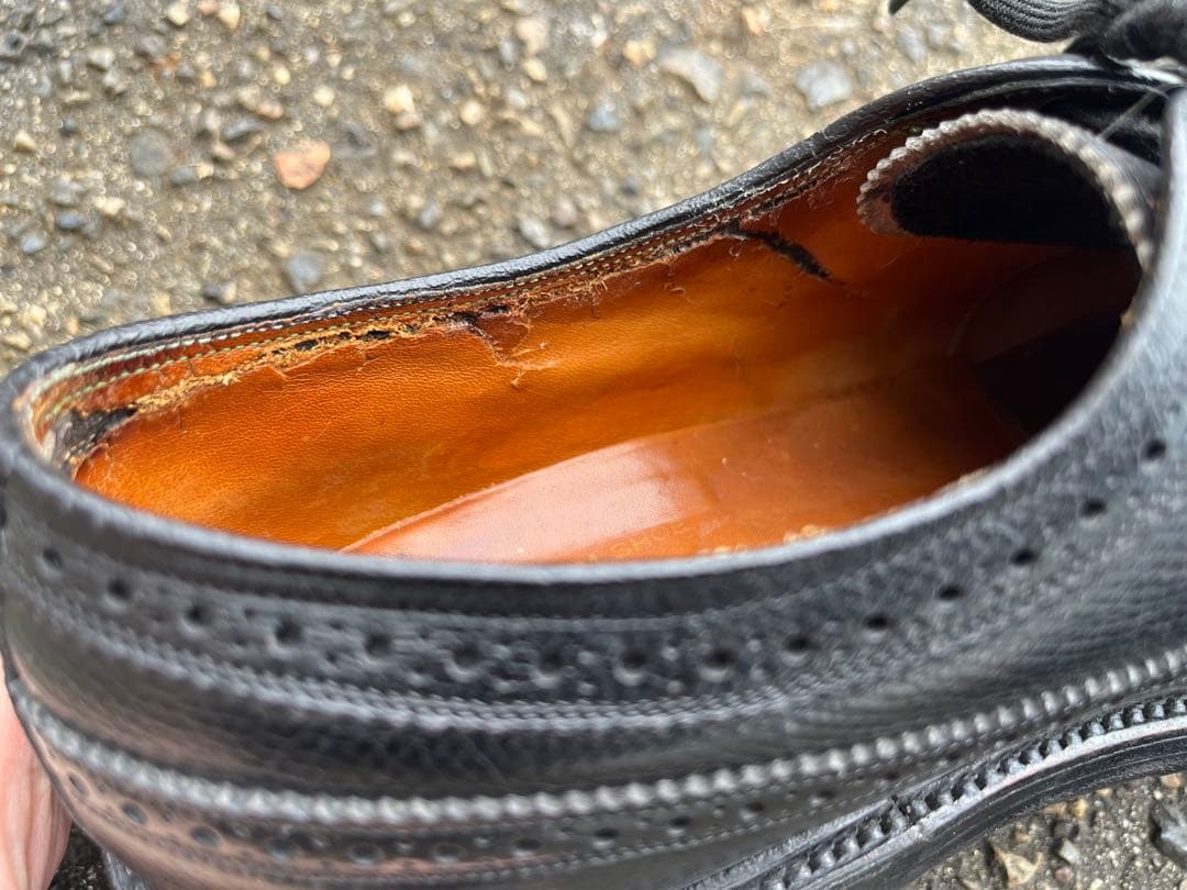 フローシャイム Kenmoor 1965年製 US8 黒 フルブローグ 米国製