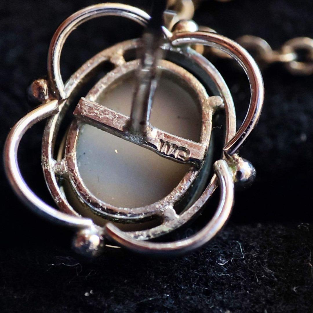 WG 白金 オーストラリアオパール　タイタックピン