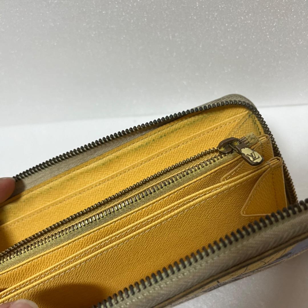 ルイヴィトン　アズール　イリュストレ　ジッピーウォレット　長財布　N63006