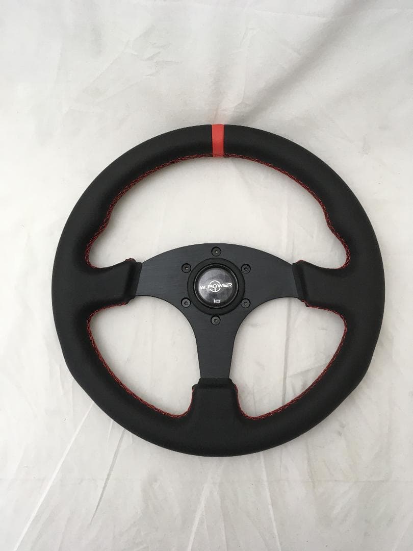 る*お様 W-POWER ステアリングホイール ブラック