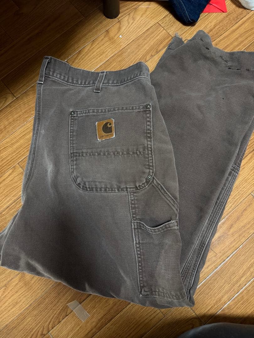 90s USA Carhartt B136 ダブルニーパンツ w38×30