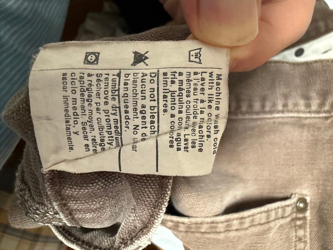 90s USA Carhartt B136 ダブルニーパンツ w38×30