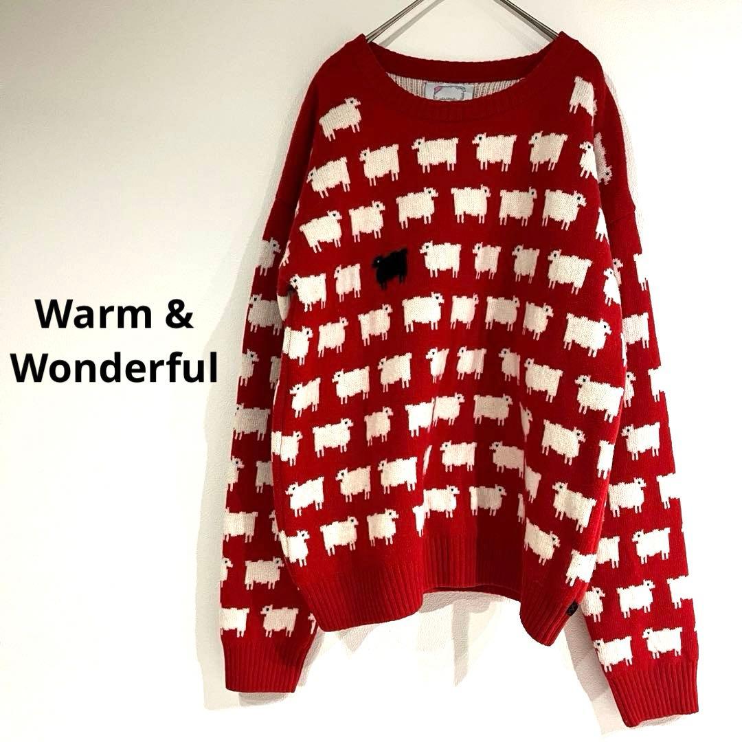 ヨーコ⭐︎Warm&Wonderful 羊ニット Wool100 XL