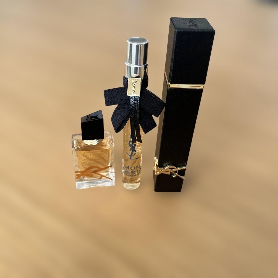 未使用・箱あり YSLミニ香水3本セット リブレ2本／モンパリ1本 可愛いボトル
