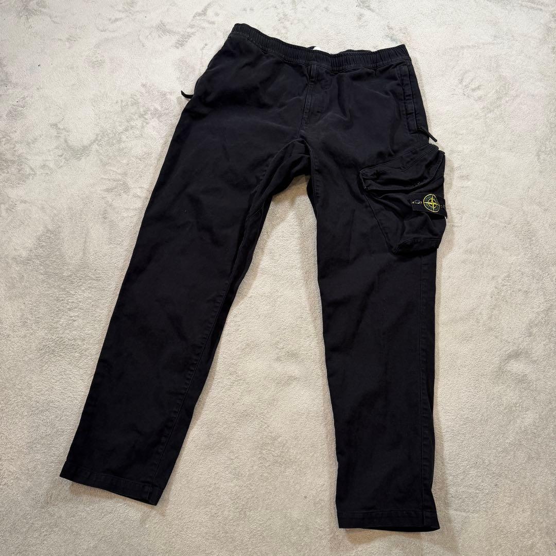 ストーンアイランド　カーゴパンツ　黒　751530104 ブラック　36サイズ