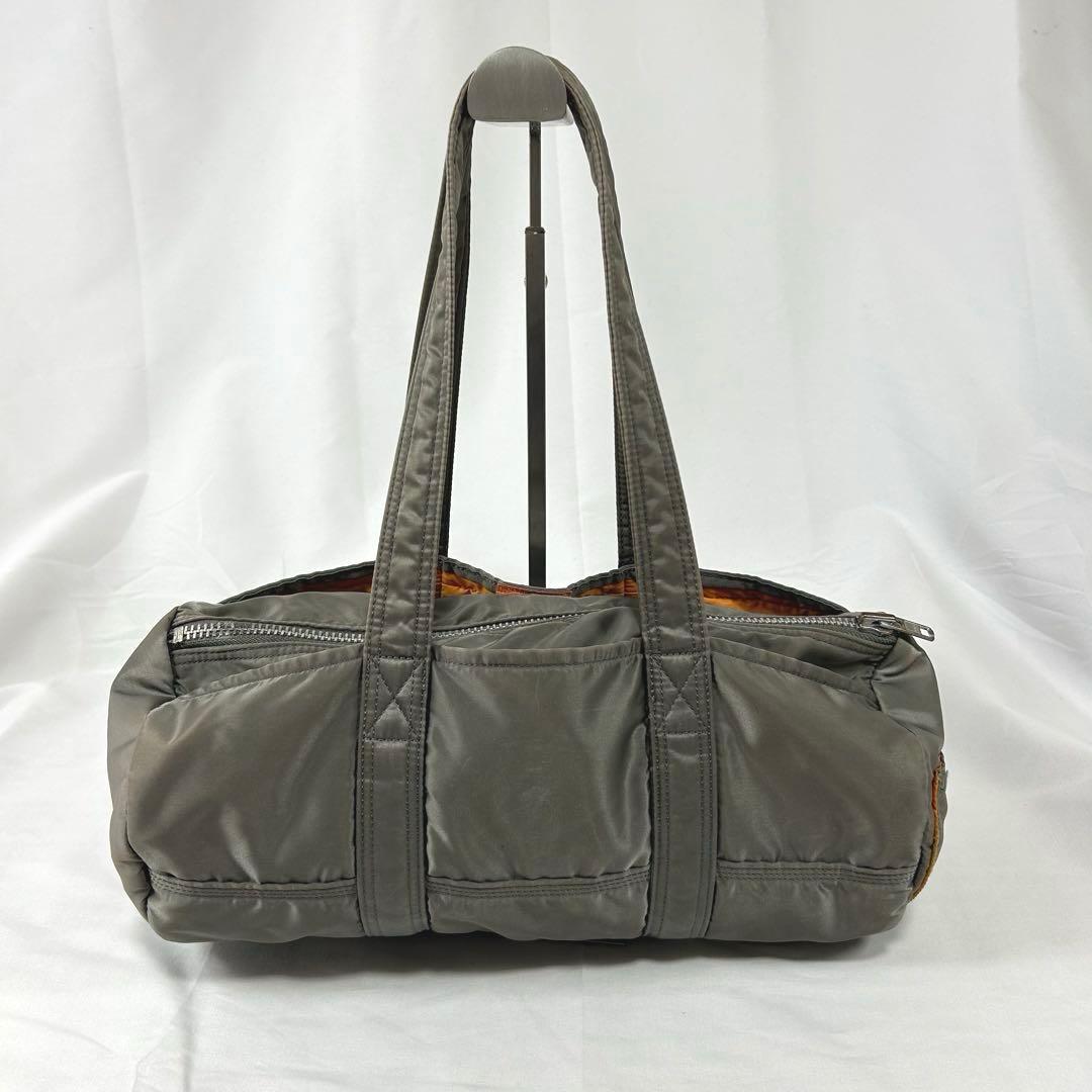 PORTER タンカー ミニボストンバッグ 筒型 肩がけ可 ハンドバッグ