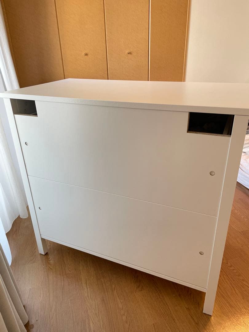 廃盤超美品　IKEA コッパン KOPPANG 3段チェスト　木製　ホワイト