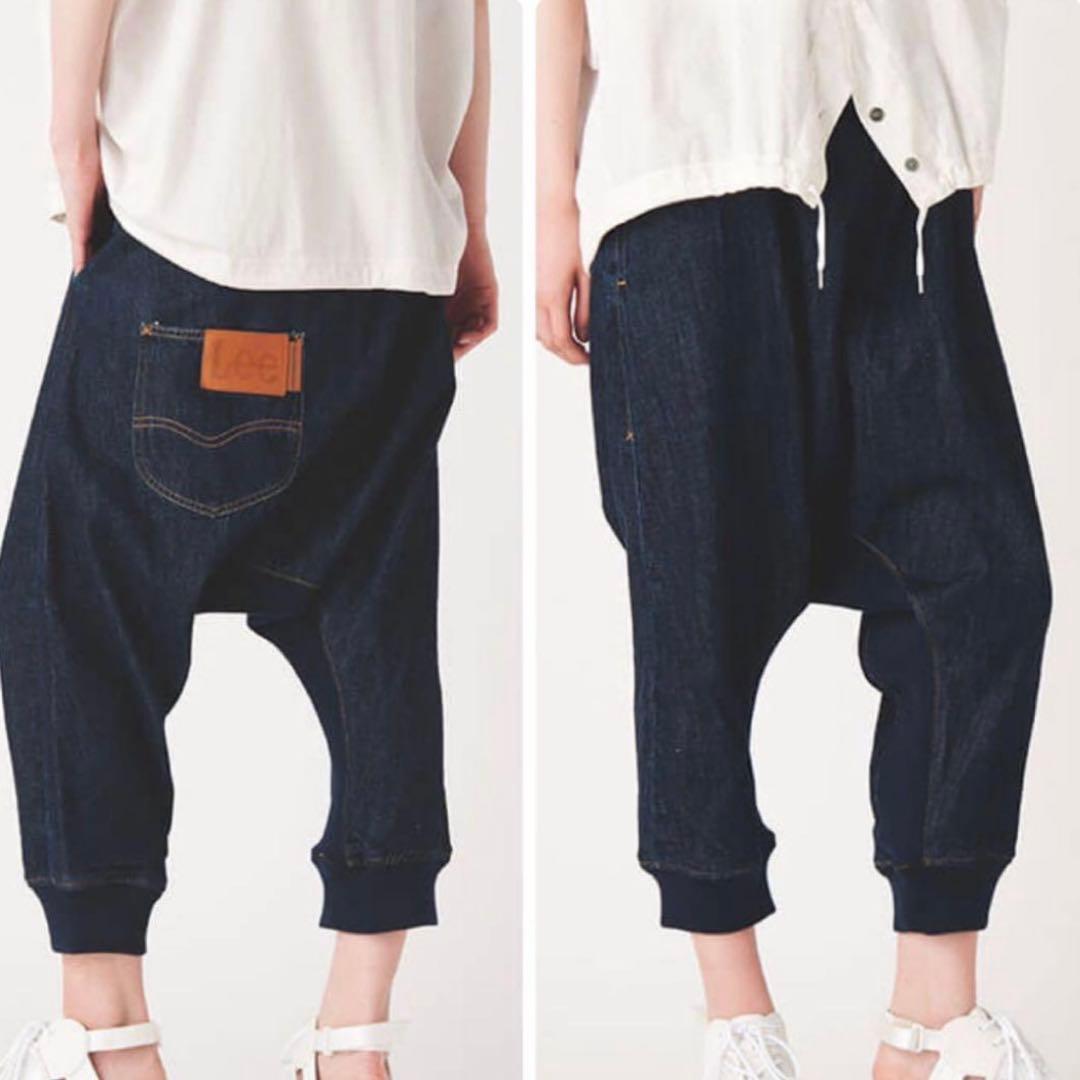 Lee メルシーボークー コラボ サルエルデニム Sサイズ　ユニセックス