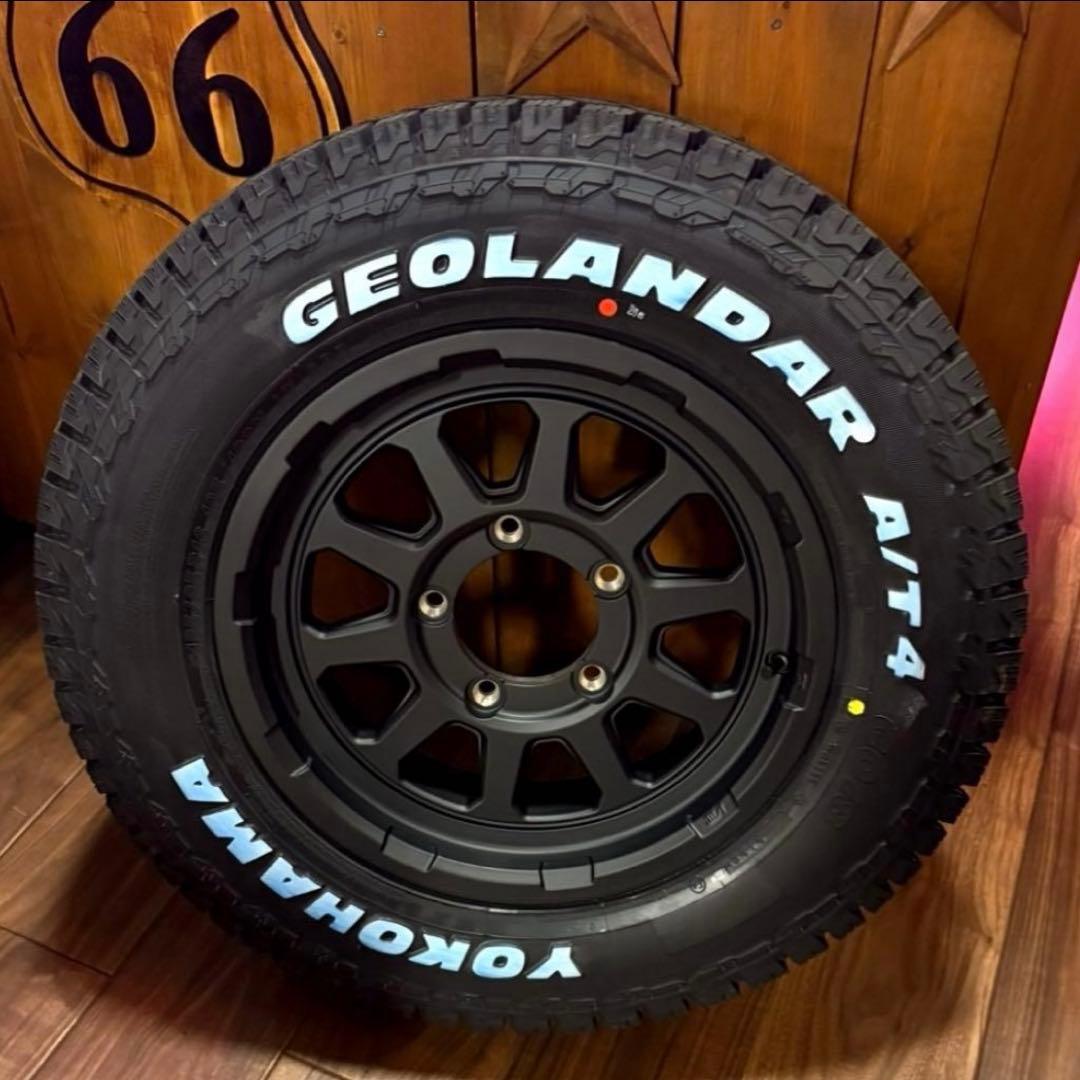 ジムニー用⭐️185/85R16⭐️ヨコハマ⭐️AT4⭐️ホワイトレター⭐️新品セット