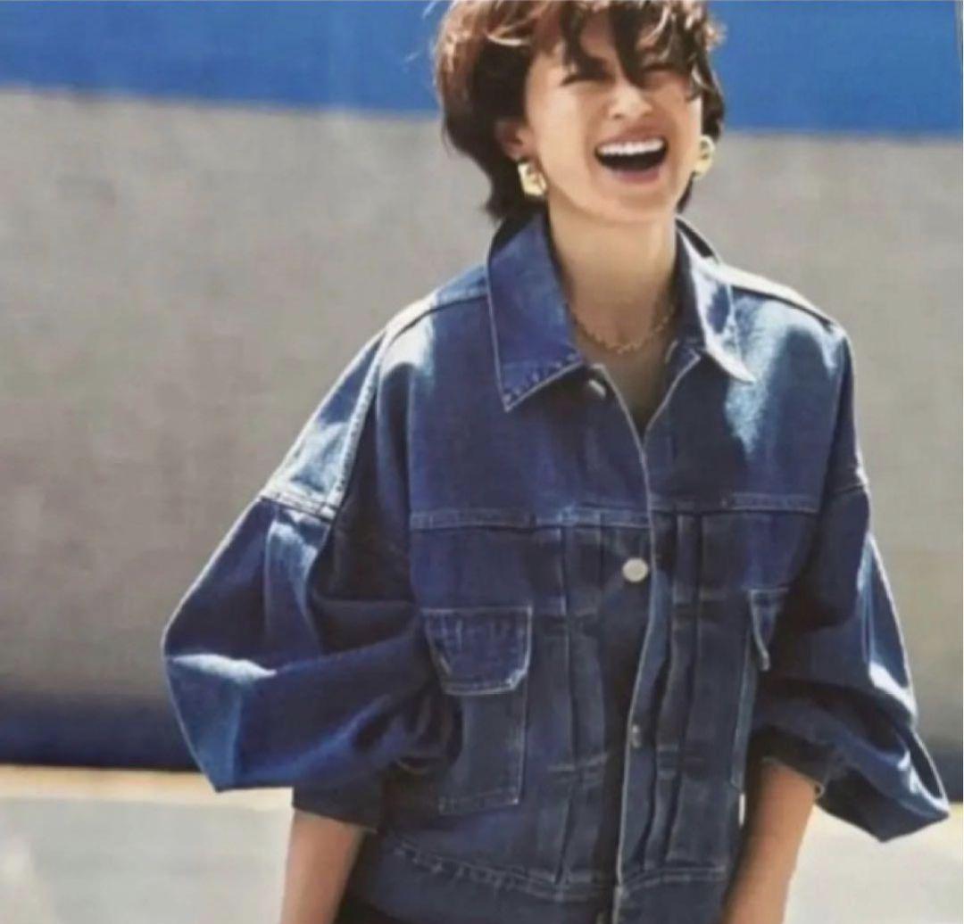 2023SS HYKE ハイク　バルーンスリーブデニムジャケット　1