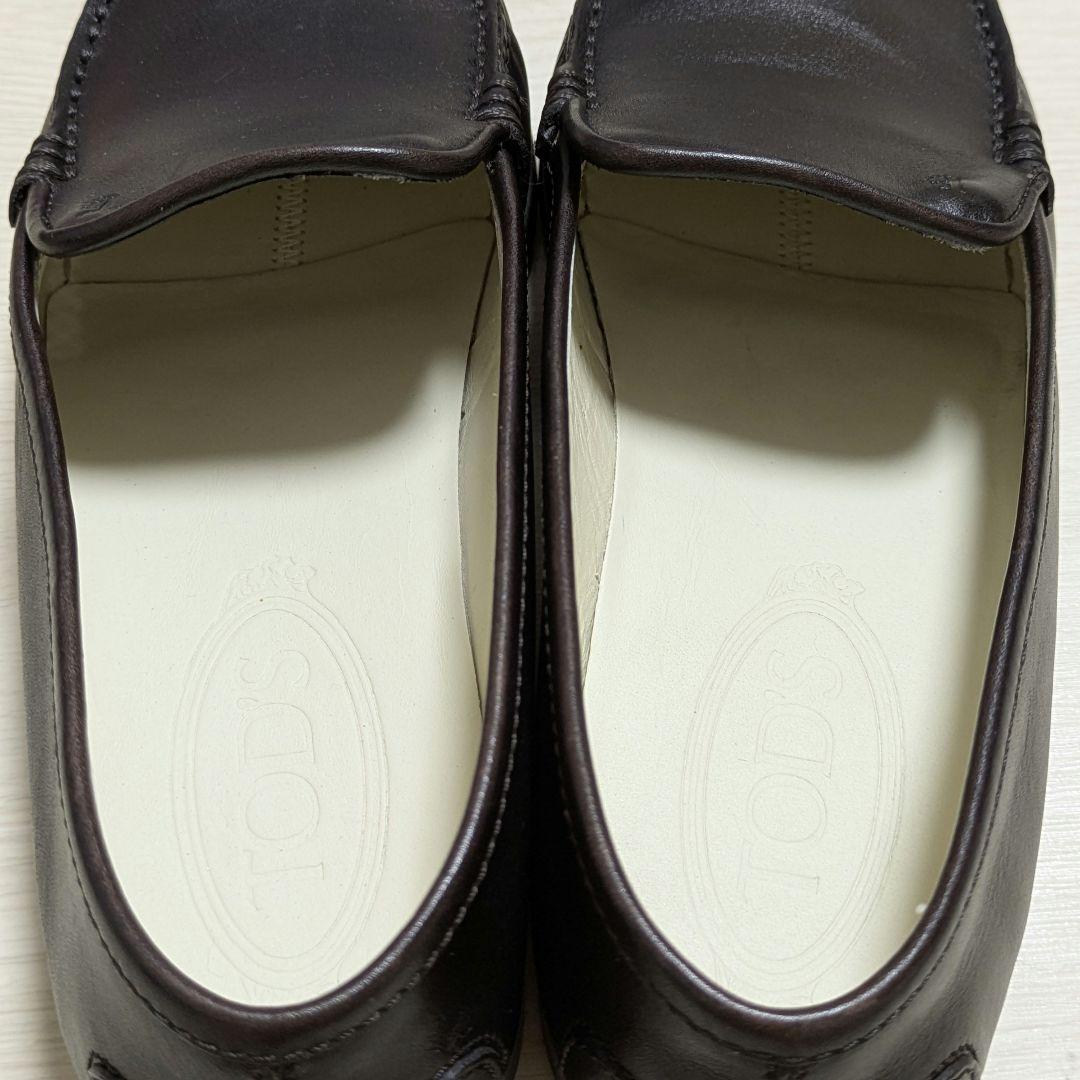 未使用級☆TOD‘S トッズ ローファー 本革 ダークブラウン 37